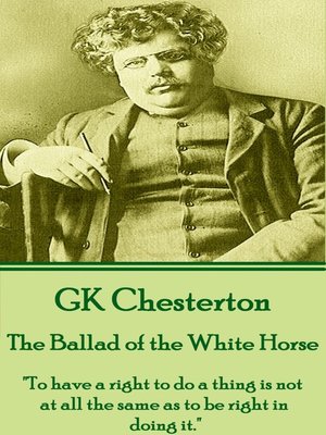cover image of The Ballad of the White Horse